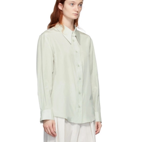 Low Classic Green Silk Shirt - Picture 10 of 10